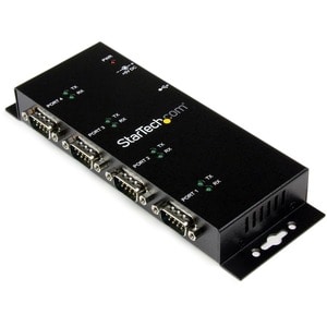 StarTech.com Serial Hub - Wall Mountable - 1 Pack - TAA Compliant - USB - PC, Mac, Linux - 4 x Number of Serial Ports Exte