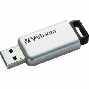 Verbatim Store 'n' Go Secure Pro USB 3.0 Drive - 32 GB - USB 3.0 - Silver - 256-bit AES - Lifetime Warranty - 1 Each - TAA