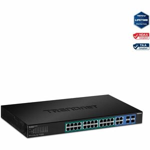TRENDnet TPE-2840WS 28 Ports Manageable Ethernet Switch - Gigabit Ethernet - 10/100/1000Base-T - New - TAA Compliant - 2 L