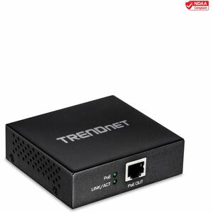 TRENDnet TPE-E100 Network Repeater - New - Network (RJ-45) - 10/100/1000Base-T - Wall Mountable