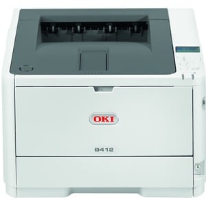 Oki B400 B412dn Desktop LED Printer - Monochrome - 33 ppm Mono - 1200 x 1200 dpi Print - Automatic Duplex Print - 350 Shee