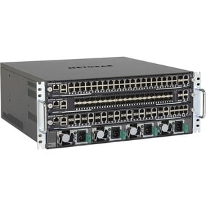 Netgear ProSafe M6100 M6100-44G3-POE+ Manageable Switch Chassis - 3 Layer Supported - 4U - Rack-mountable, Rail-mountable