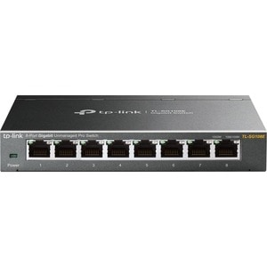 TP-Link EasySmart TL-SG108E 8 Anschlüsse Ethernet-Switch - 10/100/1000Base-T - 2 Unterstützte Netzwerkschicht - Desktop, R