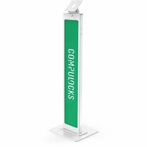 Support de sol de sécurité personnalisable VESA - Support de sol d'affichage inclinable - Blanc - Montage compatible VESA 