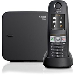 Gigaset E630 DECT-Schnurlostelefon - Wandmontierbar - Schwarz - 1 Mobilteil(e) - Freisprecheinrichtung