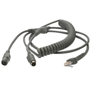 Zebra 2.74 m Data Transfer Cable for Keyboard - 1 - First End: 1 x 6-pin Mini-DIN (PS/2)