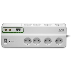 APC by Schneider Electric SurgeArrest Surge Suppressor/Protector - 8 x Schuko CEE 7 - 2.30 kVA - 2690 J - 230 V AC - Input