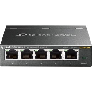TP-Link EasySmart TL-SG105E 5 Ports Ethernet Switch - 10/100/1000Base-T - 2 Layer Supported - Twisted Pair - Desktop