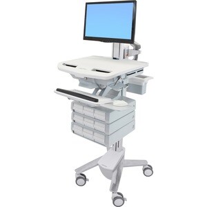 Ergotron StyleView SV44 Height Adjustable Display Stand - Up to 61 cm (24") Screen Support - 16.78 kg Load Capacity - 128.