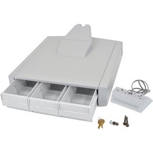 Ergotron Drawer - 113.4 g Load Capacity - 457.2 mm Length x 457.2 mm Width x 241.3 mm Height - Grey