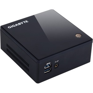 Gigabyte BRIX GB-BXI3H-5010 Desktop Computer - Intel Core i3 5th Gen i3-5010U - Mini PC - Black - Intel HD Graphics 5500 D