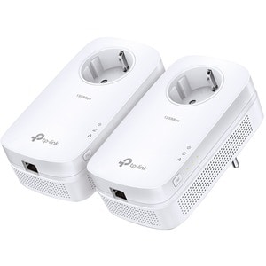 TP-Link TL-PA8010P KIT Powerline Network Adapter - 2 - 1 x Network (RJ-45) - 1200 Mbit/s Powerline - 300 m Distance Suppor