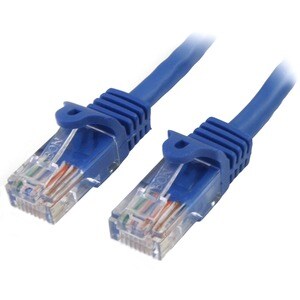 StarTech.com 1 m Blue Cat5e Snagless RJ45 UTP Patch Cable - 1m Patch Cord - First End: 1 x RJ-45 Network - Male - Second E