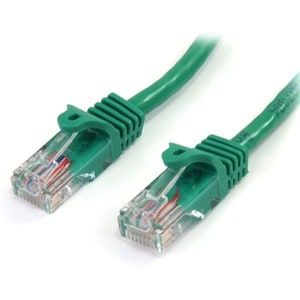 StarTech.com 2 m Green Cat5e Snagless RJ45 UTP Patch Cable - 2m Patch Cord - First End: 1 x RJ-45 Network - Male - Second 