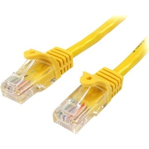 StarTech.com 2 m Yellow Cat5e Snagless RJ45 UTP Patch Cable - 2m Patch Cord - Ethernet Patch Cable - RJ45 Male to Male Cat