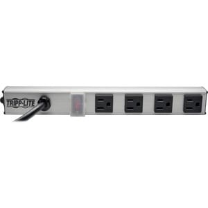 Tripp Lite by Eaton 4-Outlet Power Strip, 6 ft. (1.83 m) Cord, 5-15P, 12 in. - NEMA 5-15P - 4 x NEMA 5-15R - 6 ft Cord - 1