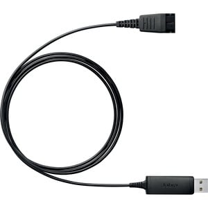 Câble audio Jabra Link 230 Déconnexion rapide/USB - Cable for Appareil Audio, Casque - Noir