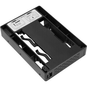 Icy Dock EZConvert Lite MB882SP-1S-3B Drive Bay Adapter for 3.5" Internal - Black - 1 x Total Bay - 1 x 2.5" Bay - Acrylon