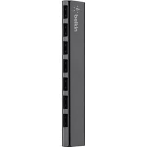 Belkin 7-Port Ultra-Slim Desktop Hub - USB - Notebook, Keyboard, Mouse, Flash Drive - External - 7 USB Port(s) - 7 USB 2.0