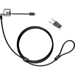 Kensington MiniSaver Cable Lock - 1.83 m Cable - Keyed Lock - Black - Carbon Steel, Steel