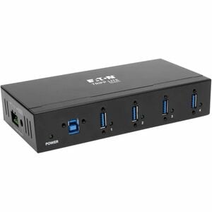 Eaton Tripp Lite Series 4-Port Industrial-Grade USB 3.x (5Gbps) Hub - 20 kV ESD Immunity, Metal Housing, Mountable - USB -