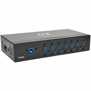 Eaton Tripp Lite Series 7-Port Industrial-Grade USB 3.x (5Gbps) Hub - 20 kV ESD Immunity, Metal Housing, Mountable - USB -