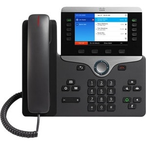 Cisco 8851 IP Phone - Corded/Cordless - Corded - Bluetooth - Wall Mountable - Charcoal - 5 x Total Line - VoIP - 12.7 cm (