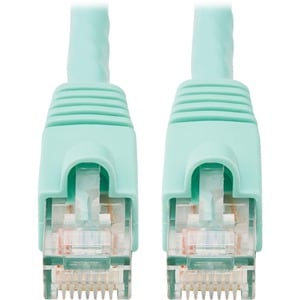 Eaton Tripp Lite Series Cat6a 10G Snagless UTP Ethernet Cable (RJ45 M/M), Aqua, 10 ft. (3.05 m) - 10 ft Category 6a Networ