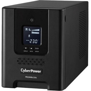 CyberPower Professional Tower PR2200ELCDSL Line-interactive UPS - ** NO UK PLUG ***  2.20 kVA/1.98 kW - Tower - 8 Hour Rec