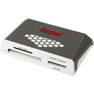 Kingston USB 3.0 High-Speed Media Reader - CompactFlash Type I, CompactFlash Type II, SD, SDHC, SDXC, microSD, microSDHC, 