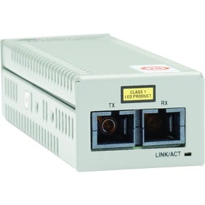 Allied Telesis Transceiver/Media Converter - 1 x Network (RJ-45) - 1 x SC Ports - Fast Ethernet - 100Base-TX, 100Base-FX -