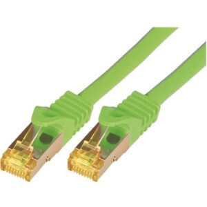 M-CAB 3 m Kategorie 7 Netzwerkkabel für Netzwerkgerät - Zweiter Anschluss: 1 x RJ-45 Network - Male - Abschirmung - Grün