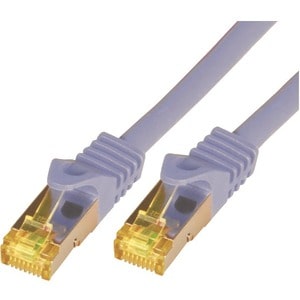 M-CAB 25 cm Kategorie 7 Netzwerkkabel für Netzwerkgerät - Zweiter Anschluss: 1 x RJ-45 Network - Male - Abschirmung - Grau
