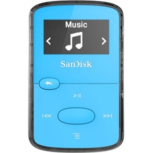SanDisk SDMX26-008G-G46B 8 GB Flash MP3 Player - Blue - FM Tuner - microSD - AAC, MP3, WMA, WAV, Ogg Vorbis, Audible, FLAC