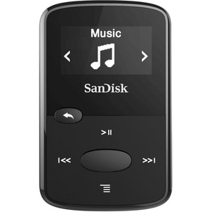 SanDisk SDMX26-008G-G46K 8 GB Flash MP3 Player - Black - FM Tuner - microSD - AAC, MP3, WMA, WAV, Ogg Vorbis, Audible, FLA