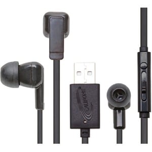 Califone E3USB Multimedia Ear Bud With USB Plug - Stereo - USB - Wired - 16 Ohm - 12 Hz to 22 kHz - Earbud - Binaural - In