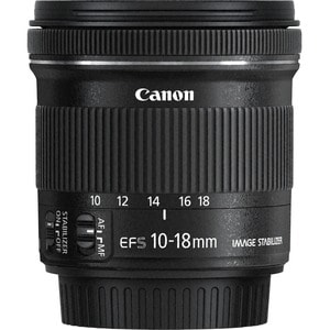 Canon - 10 mm to 18 mmf/5.6 - Wide Angle Zoom Lens for Canon EF-S - Designed for Digital Camera - 67 mm Attachment - 0.15x