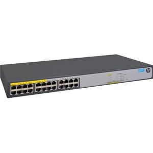 HPE 1420-24G-PoE+ (124W) Switch - 24 Ports - Gigabit Ethernet - 10/100/1000Base-T - 2 Layer Supported - Twisted Pair - 1U 