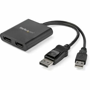 StarTech.com Adattatore multi monitor a 2 porte - DisplayPort 1.2 MST Hub a doppio display 4K - Alimentato via USB - DP a 