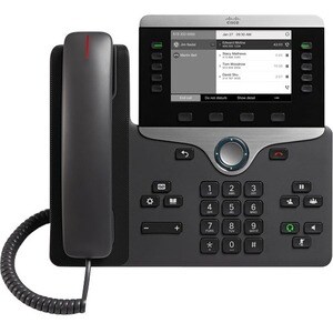 Cisco 8811 Telefone IP - Montagem em parede - Preto - 5 x Total Line - VoIP - 12.7 cm (5") - 2 x Rede (RJ-45) - PoE Ports