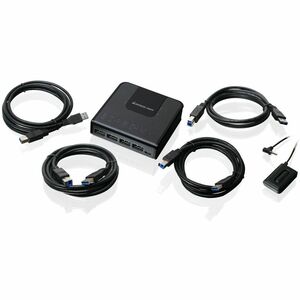 IOGEAR 4x4 USB 3.0 Peripheral Sharing Switch - USB 3.0 Type B - External - 4 USB Port(s) - 4 USB 3.0 Port(s) - PC, Mac, Linux