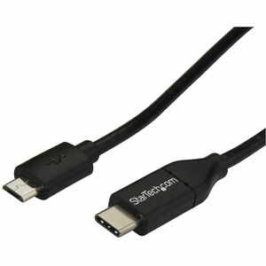 StarTech.com USB 2.0 USB-C auf Micro-B Kabel - 1m - USB C zu Micro B Anschlusskabel - Cable for Externe Festplatte, Smartp