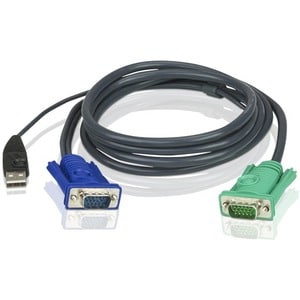 ATEN 3.05 m USB KVM Cable - Black
