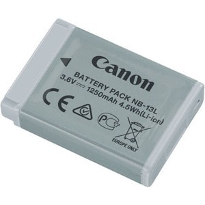 Canon NB-13L Battery - Lithium Ion (Li-Ion) - For Camera - Battery Rechargeable - 3.6 V DC - 1250 mAh