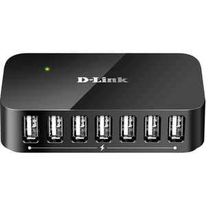 D-Link DUB-H7/E USB Hub - USB - 12 MB/s, 1.50 MB/s - External - 7 Total USB Port(s) - 7 USB 2.0 Port(s) - Mac