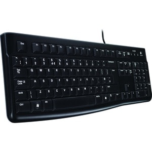 Logitech K120 Keyboard - Cable Connectivity - USB Interface - Czech - Black - Computer