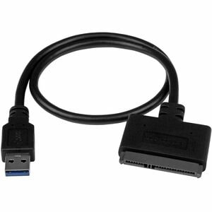 StarTech.com USB 3.1 (10Gbps) Adapter Cable for 2.5" SATA SSD/HDD Drives - Supports SATA III (6 Gbps) - USB Powered - Firs