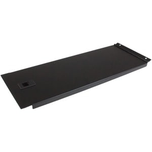 StarTech.com Blanking Panel â€" 4U â€" Hinged Rack Panel â€" 19in â€" Steel â€" Black â€" TAA Compliant â€" Tool-less Inst