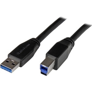 StarTech.com 10m 30 ft Active USB 3.0 (5Gbps) USB-A to USB-B Cable - M/M - USB A to B Cable - USB 3.2 Gen 1 - Connect USB 