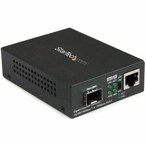 StarTech.com Convertitore multimediale Gigabit Ethernet a Fibra con slot SFP aperto 10/100/1000 - 1 Porta(e) - 1 x Rete (R
